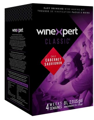 WINE KIT CHILEAN CABERNET SAUVIGNON Winexpert Classic Series 8L - Makes 6 Gallons Red Wine