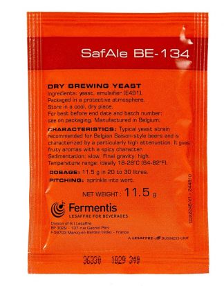 BE-134 SAISON BREWERS YEAST Clove Notes Fermentis SafAle BE134 Beer/Ale Yeast - Single Pack