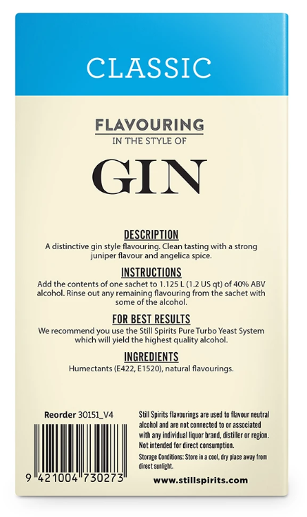 Still Spirits Classic GIN Flavoring - a Premium Essence that Flavors 2.25L of your alcohol - Image 2