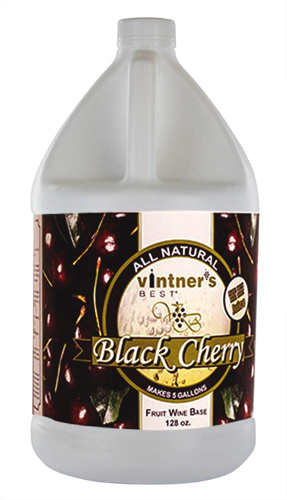 BLACK CHERRY WINE BASE Vintners Best 128oz Fruit Wine Base - Makes 5 Gallons