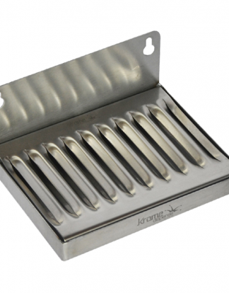 DRIP TRAY 6" Wall Mount Drip Tray - Stainless Steel - No Drain: 6" x 4" Stainless Steel Wall C608