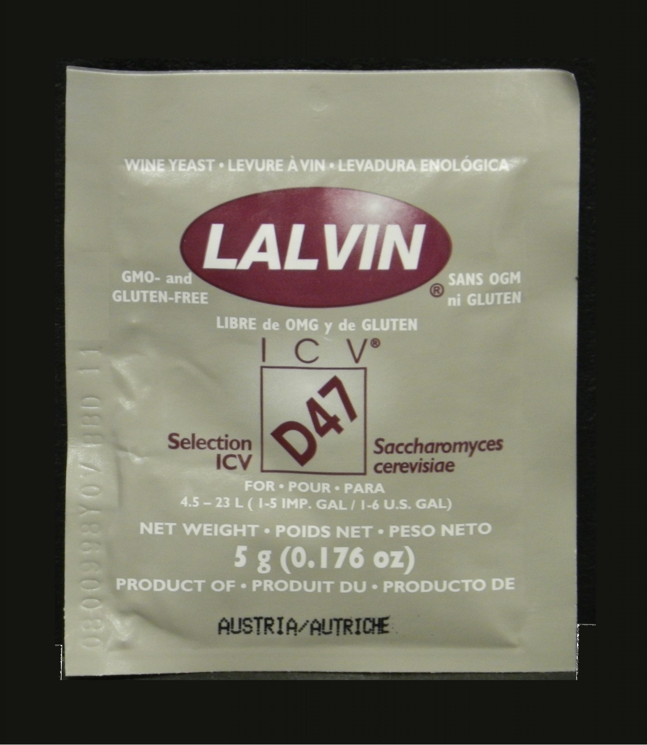 ICV-D-47 D47 DRY WINE YEAST Côtes du Rhône for White and Blush Wines 5g Packet from Lalvin - Image 4
