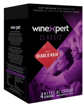 WINE KIT DIABLO ROJO (Red Devil) Winexpert Classic Series 8L - Makes 6 Gallons Wine