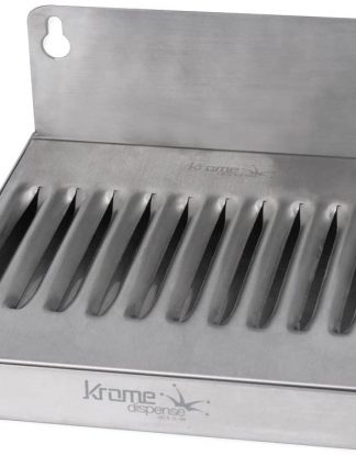 DRIP TRAY 6" Wall Mount Drip Tray - Stainless Steel - No Drain: 6" x 6" Stainless Steel Wall C602