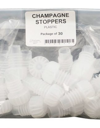 Champagne Stoppers - White Plastic Corks - Pack of 30
