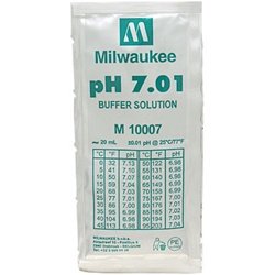 MILWAUKEE 7.01 pH Calibration Buffer Solution 7.01 20 mL Instant Single-use Sachet Pouch