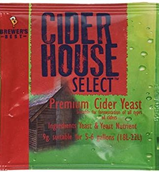 CIDER HOUSE SELECT CIDER YEAST Exceptional Depth of Flavor 9g Sachet includes Nutrients
