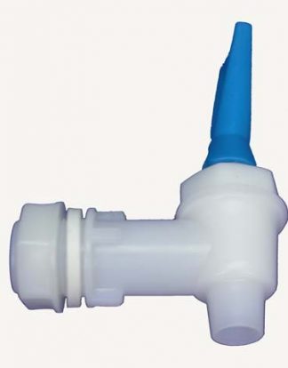 BLUE LOCKING HANDLE Filling Spigot for 1" Drilled Bottling Bucket or Carboy Bottle
