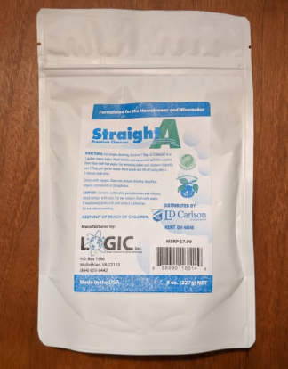 STRAIGHT-A OXYGEN CLEANSER SANITIZER 8oz Packet