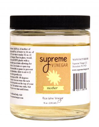 MOTHER OF VINEGAR for Rice Wine Vinegar by SUPREME 8oz (236 mL)