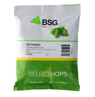 HOPS TETTNANG HOP PELLETS 8oz FOIL NITRO FACTORY PACK FOR HOME BREWING