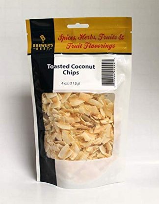 TOASTED COCONUT CHIPS 4oz Pack for Strong Beer and Mulling