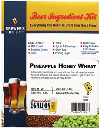PINEAPPLE HONEY WHEAT Beer Kit 1 Gallon Brewers Best Boxed Ingredient Kit 1434