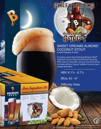 SWEET DREAMS Almond Coconut Stout Beer Kit from Brewer's Best (Limited Time Availability)