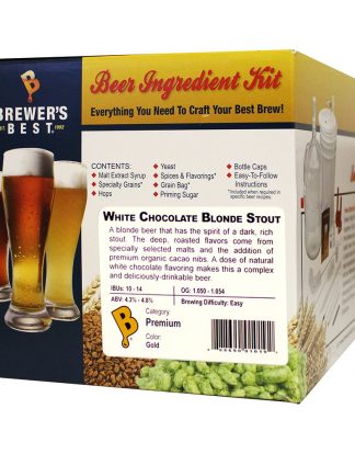 WHITE CHOCOLATE BLONDE STOUT Premium Ingredient Package from Brewer's Best Beer Kit