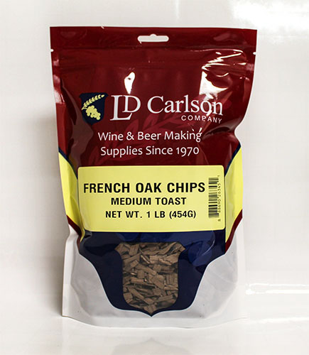 French Oak Chips Medium Toast 1lb Pack for Beer Wine Brandy or Moonshine Alcohol