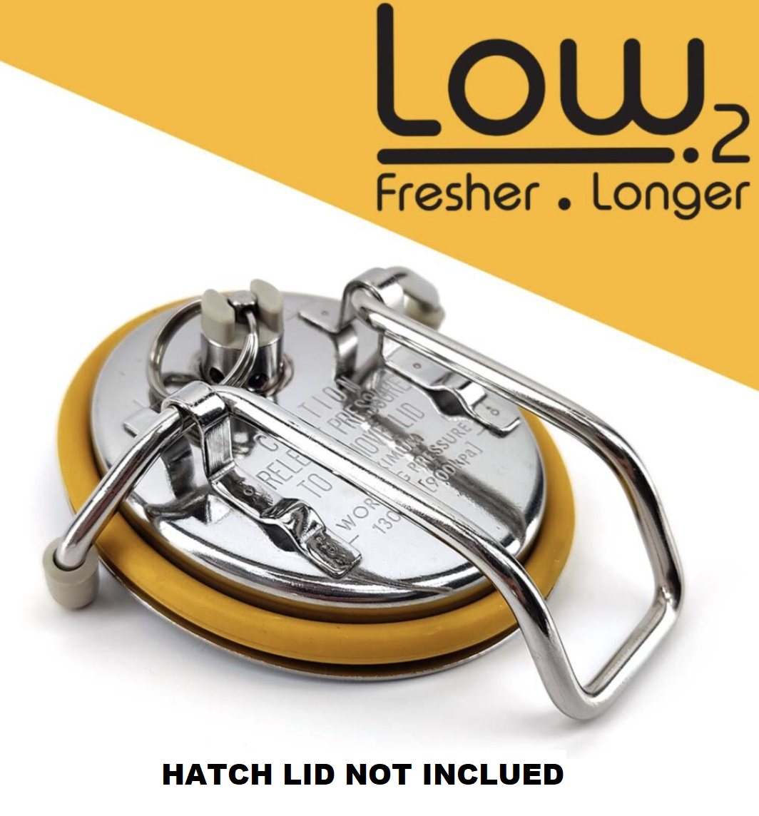 LOW₂ CORNY KEG HATCH GASKET YELLOW For Cornelius Kegs Ball Lock and Pin