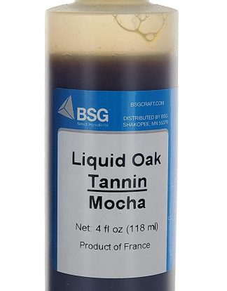 LIQUID OAK TANNIN MOCHA 4oz Finishing Tannin for Red and White Wines