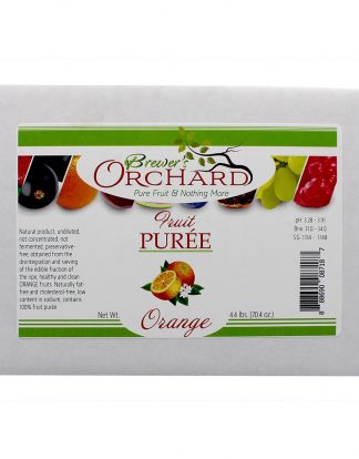 ORANGE PUREE 4.4 Pound Boxed Bladder Brewer's Orchard Natural Fruit Purees for Shrub, Cider, Mojitos, Wine and Beer
