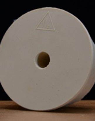 #11.5 DRILLED RUBBER STOPPER 63mm TOP 50mm BOTTOM from Vintage Shop