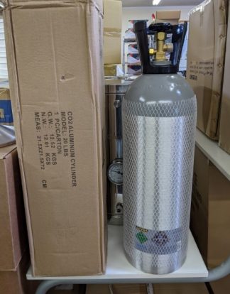KEG KING 20 lb CO2 Tank - Aluminum Gas Cylinder US DOT Approved