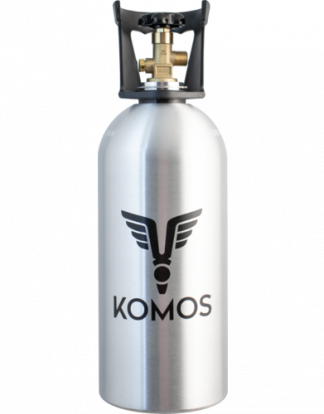 KOMOS 10lb CO2 Tank - Premium Aluminum Gas Cylinder Tank with Handle Guard 10 Pound US DOT Approved