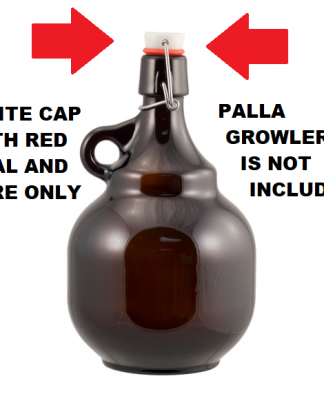 PALLA GROWLER GASKETS Flip Tops with Seals For PALLA GROWLER ONLY Does not fit Grolsch, EZ Cap GL519