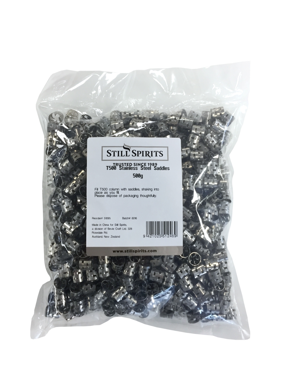 PALL RINGS 500g (1 Pound) Stainless Steel Column Packing for Reflux Still head - Better than RASCHIG RINGS or BERL SADDLES - Image 2
