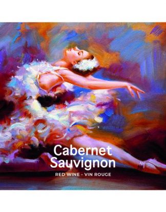 WINE BOTTLE LABELS Pack of 30 CABERNET SAUVIGNON Ballet Dancer Design Self-Adhesive Easy Peel