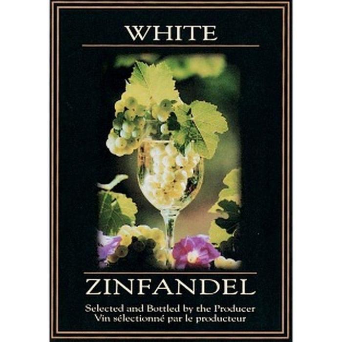 WINE BOTTLE LABELS Pack of 30 WHITE ZINFANDEL Grapes in Glass Self-Adhesive Peelable