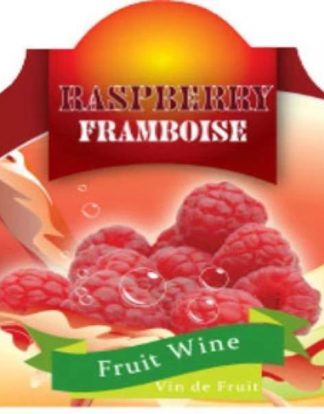 WINE BOTTLE LABELS Pack of 30 RASPBERRY Fruit Wine Stencil Font Design Self-Adhesive Easy Peel