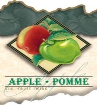 DISCONTINUED WINE BOTTLE LABELS Pack of 30 APPLE Fruit Wine Apples in Diamond Design Self-Adhesive Easy Peel