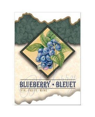 WINE BOTTLE LABELS Pack of 30 BLUEBERRY Fruit Wine Blueberries in Diamond  Self-Adhesive Easy Peel