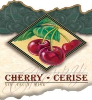 WINE BOTTLE LABELS Pack of 30 CHERRY Fruit Wine Cherries in Diamond Self-Adhesive Easy Peel