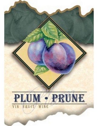 WINE BOTTLE LABELS Pack of 30 PLUM FRUIT WINE Plums in Diamond Design Self-Adhesive Easy Peel