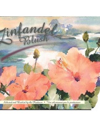 WINE BOTTLE LABELS Pack of 30 ZINFANDEL BLUSH Pink Peach Hibiscus (Rose of Sharon) Design, Self-Adhesive and Peelable