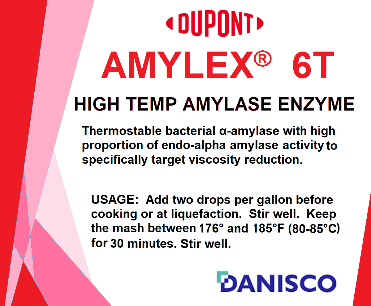 AMYLEX® 6T HIGH TEMP LIQUID ALPHA AMYLASE ENZYME from Dupont Danisco 500ml Bottle - Image 4