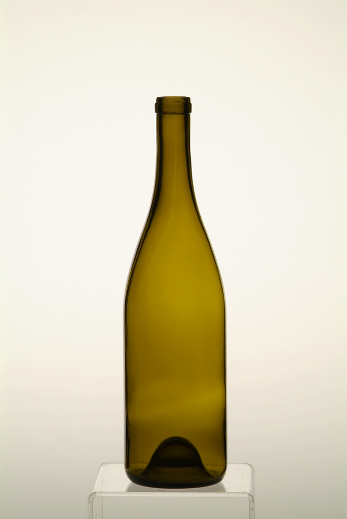 Wine Bottles BURGUNDY Case of 12 750ml Punted Cork Finish ANTIQUE GREEN