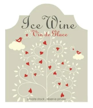 WINE BOTTLE LABELS Pack of 30 ICEWINE SCHERENSCHNITT HEARTS Design Self-Adhesive Easy Peel