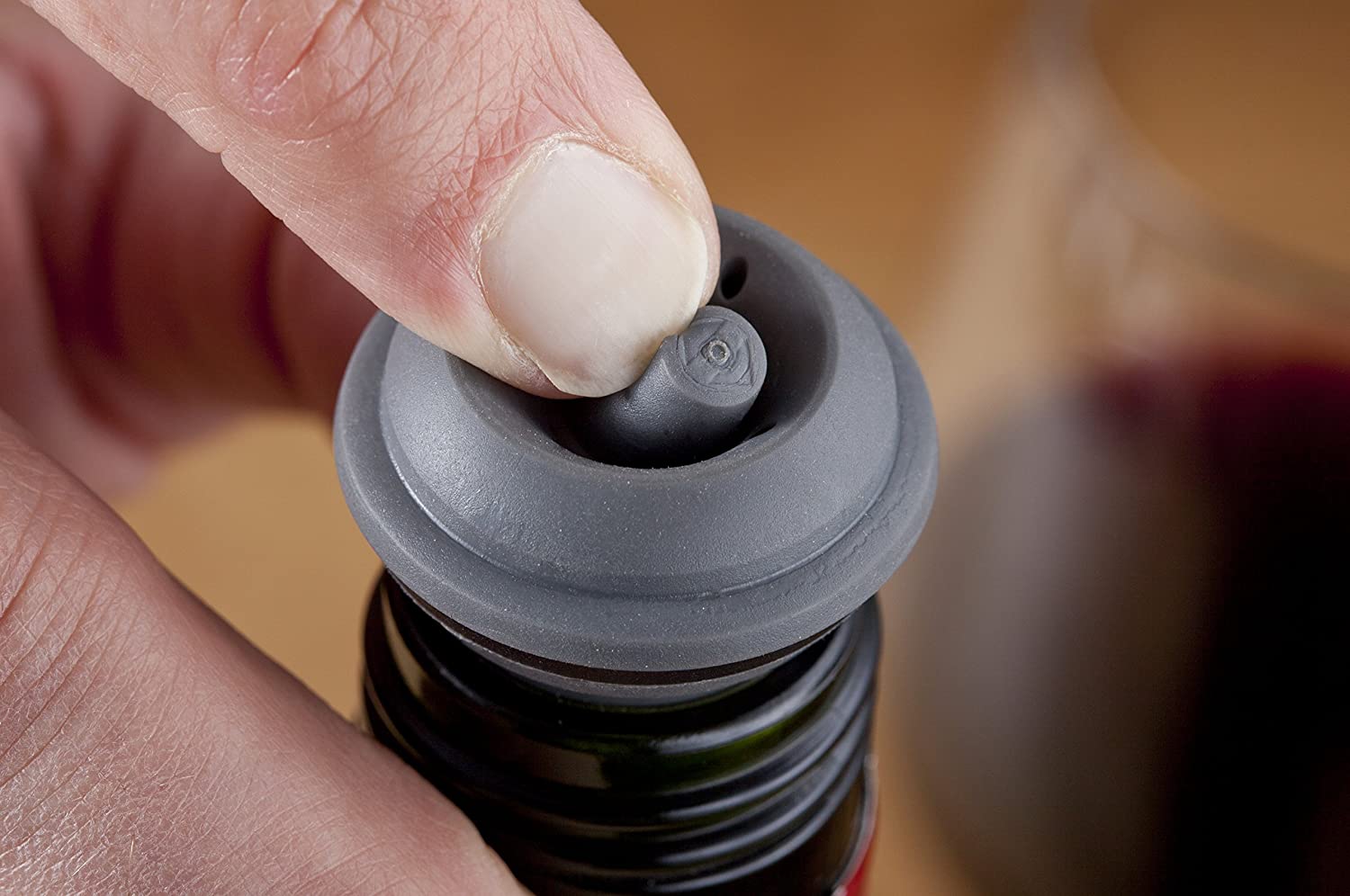 2PK VACUVIN VACUUM STOPPERS For the Original Wine Saver 4318 - Image 2
