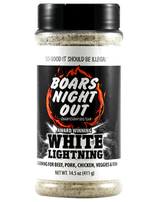 Boars Night Out White Lightning 12oz BBQ Rub for Everything, even Popcorn!