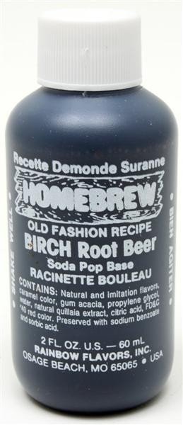 BIRCH ROOT BEER Old Fashioned RAINBOW Homebrew Soda Mix Extract 2oz (Makes 4 Gallons) - Image 2