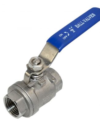 TWO PIECE 2PC BALL VALVE FULL PORT 1/2" NPT 304 SS STAINLESS STEEL WOG 1000 FOR HOME BREWING