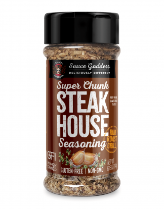 SAUCE GODDESS SUPER CHUNK STEAKHOUSE BBQ Rub 6oz Shaker Bottle