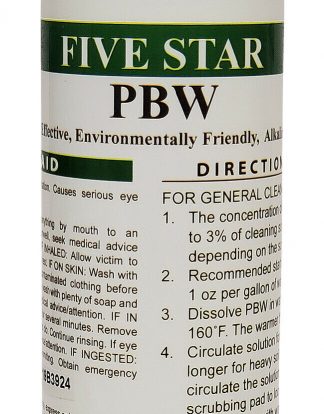 PBW 4 Ounce CLEANSER - Powdered Brewery Wash - Factory Pack 120g (4.2 Ounce) Bottle