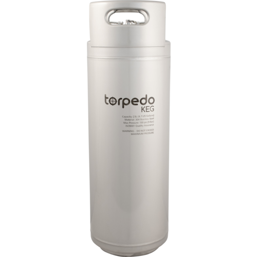 TORPEDO KEG 6.1 GALLON STACKABLE STAINLESS BALL LOCK CORNY TYPE PEPSI