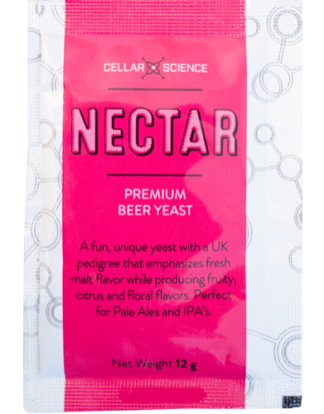 Unique NECTAR IPA YEAST 12g Dry Brewers Yeast Packed by CellarScience DY100B