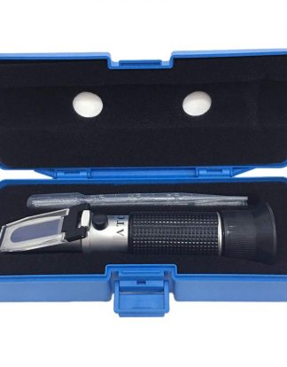 Dual Scale ATC BRIX REFRACTOMETER - Specific Gravity & Brix - Functions as Hydrometer in Wine Making and Beer Brewing