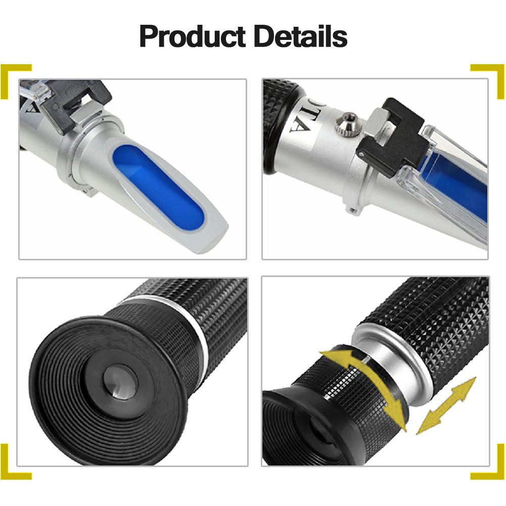 ATC ALCOHOL REFRACTOMETER Measures Alcohol Content Like a Proof Hydrometer - Image 8