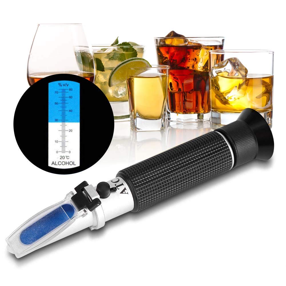 ATC ALCOHOL REFRACTOMETER Measures Alcohol Content Like a Proof Hydrometer - Image 13